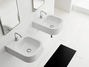 NEXT 40B - Wall-mounted ceramic washbasin _ Scarabeo Ceramiche